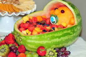 Little Lamb Baby Shower Baby Shower Fruit Baby Fruit Fruit Basket Watermelon
