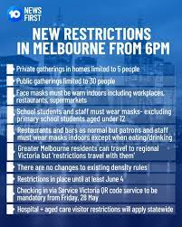 .melbourne extends lockdown, reimposes curfew and new measures to curb covid cases. 10 News First Melbourne On Twitter The Victorian Government Has Just Announced New Coronavirus Restrictions For Greater Melbourne In Response To The Latest Outbreak Covid19vic Covid19 The Following Will Apply From 6pm