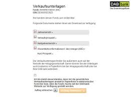 Nutzen sie unser internetbanking am computer, tablet oder smartphone sowie. Orderubergabe An Die Dab Bank Justetf