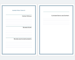 Use one of our free resume templates for word and get one step closer to the perfect job application. 20 Company Business Profile Templates For Word Illustrator