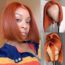 Looking for a hairstyle that's always in fashion and looks great at any age? 150 Ginger Orange Bob Wig Lace Front Human Hair Straight Bob Haircut Brazilian Remy Hair T Part Lace Front Human Hair Wigs Human Hair Lace Wigs Aliexpress