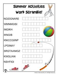 Save answer key as word document. Puzzle 100 Summer Vacation Words Answer Key So This Year We Re Updating It With Fourteen Brand New Printable Summer Word Puzzles With Fun New Word Lists And Themes Molka Circle