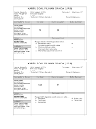 Check spelling or type a new query. Kartu Soal Uas Xii 9 18