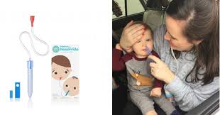 Another great option for how to get boogers out of baby's nose is a saline spray. This Device Allows You To Suck Snot Out Of Your Child S Nose Without Getting It In Your Mouth