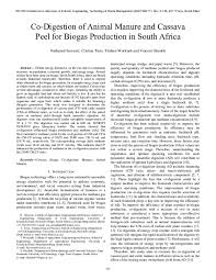 Dezeen awards is the architecture, interiors and design awards programme organised by dezeen, the world's most popular design magazine. Pdf Codigestion Of Animal Manure And Cassava Peel For Biogas Production In South Africa Vincent Okudoh And Nathaniel Sawyerr Academia Edu
