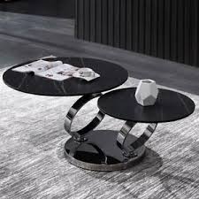 Les plus adeptes des espaces épurés au sein de leur habitat chercherons ce genre de mobilier design. Table Basse Luxe Design Canape Table Cafe Beistell Tableaux Salon Rond Canape Ebay