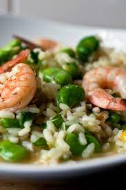 Fresh Fava Bean And Shrimp Risotto Recipe Recipe Risotto Recipes Shrimp Risotto Fava Beans