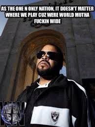 Ice Cube There S Only One Nation Oakland Raiders Football Oakland Raiders Raiders Football