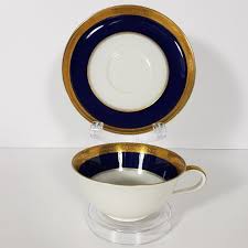 Round platter, rectangular platters, tea pot, coffee pot, covered and uncovered serving bowls, gravy bowl, pasta bowls, sugar bowl, soup tureen, etc. Rosenthal Dining Vintage Rosenthal Eminence Cobalt Cup Saucer Poshmark