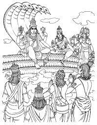 Are you looking for some lord krishna coloring pages to teach him all about the avatar of vishnu? Vishnu India Adult Coloring Pages