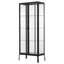 Milsbo Vitrine Anthracite 73x175cm Site Web Officiel Ikea Glass Cabinet Doors Glass Cabinets Display Glass Door