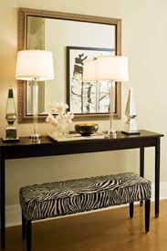 Console Table With Bench Underneath Like The Bench Idea For Extra Seating Or Ottoman Hall Decor Home Decor Interior