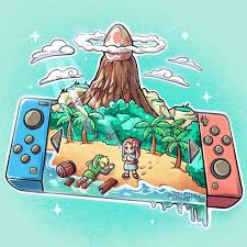 Legend Of Zelda Link S Awakening Remake Inspired Concept Art Nintendo Switch Design Marin Finds Link Koholint Legend Of Zelda Zelda Art Animal Crossing