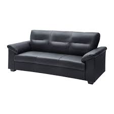 Knislinge Sofa Idhult Black Ikea Ikea Sofa Black Leather Sofas Black Leather Couch