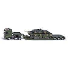 Siku Transport Militaire Avec Char Enfant Garcon Vert Kaki Voiture Electrique Enfant Camion Man Militaire