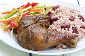 Pollo Caribeno Y Rice And Beans Haitian Food Recipes Jamaican Recipes Caribbean Recipes