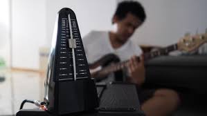 It is a device or app used by musicians that makes a ticking noise at a specific tempo to help you stay on. Maximise Your Guitar Practice The Metronome