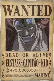Eustass Capitao Kid Luffy Anime Avis De Recherche