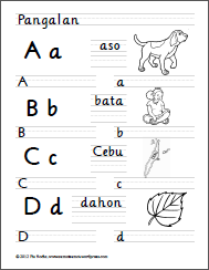 filipino alphabet sheets handwriting worksheets