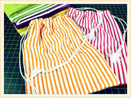 The 2 Tea Towel Drawstring Beach Bag Using Microfibre Tea Towels Alanda Craft
