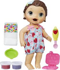 Baby Alive C2698 Super Snacks Snackin' Lily (Brunette) blue Medium :  Amazon.sg: Toys