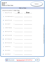 Odd Even Worksheets Math Worksheets Grade 5 Math Worksheets Math