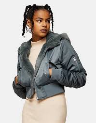 100 % coton,doublure des manches : Manteau Fausse Fourrure Femme Vestes Fausse Fourrure Asos