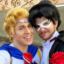 spacepizzacos and @zagposting's super fun cosplay wedding. 😁😁😁 Congrats  to these two nerds! 🎉 💗 💒💒💒 💍💍💍 🌙🌙🌙 #cosplay #pokemon  #sailormoon #tuxedomask #lasvegas #cosplaywedding #pokemoncosplay #umbreon  #leafeon #genderbend ...