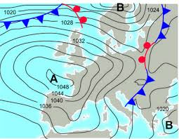 Mapa De Isobaras Mapa Meteorologico Mapas Clases De Ciencias