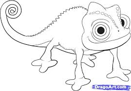 How To Draw Pascal Step 6 Rapunzel Coloring Pages Tangled Coloring Pages Tangled Drawing