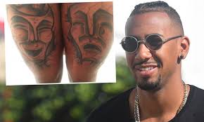 Kevin prince boateng tattoo pictures boateng incorporates a ghanaian father and a german mother. Bayern Munich Ace Jerome Boeteng Shows Off Bizarre New Tattoo Of Joy And Tragedy Masks Daily Mail Online