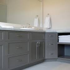 Check spelling or type a new query. Gray Cabinets Contemporary Bathroom Benjamin Moore Balboa Mist Veranda Interiors