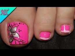 Ver más ideas sobre uñas para playa, uñas, disenos de unas. Diseno De Unas Para Pies Flor Y Frances Para Principiantes Flowers Nail Art Nlc Artofit