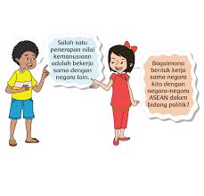 Jawaban tema 7 kelas 1 hal 35. Peran Indonesia Dalam Bidang Politik Di Asean Halaman 35 Belajar Kurikulum 2013