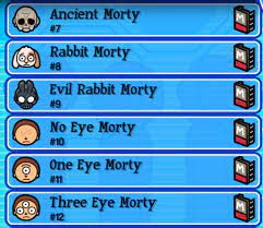 Of you get two of the same morty you can combine them to make an evolved version. Pocket Mortys Guide Complete Mortys Checklist The Iphone Faq