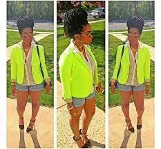 A Bright Colored Blazer Can Set Off Any Look Bright Coloured Blazers Fashion Green Blazer Outfit