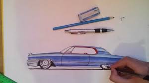 Continue to draw out the front bumper until it is finished. Classic Car Drawing Fast Forward Youtube