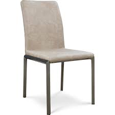 Social Dining Chair In Tan Eco Leather Stainless Steel Set Of 2 By B Modern Dining Chairs Chair Dining