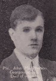 October 27, 1916: Private John “Jack” MacPherson