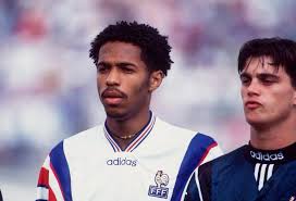 These goals by thierry henry and rachel yankey are so similar. 90s Football On Twitter A Teenage Thierry Henry Representing France Http T Co Sznyxurdjp