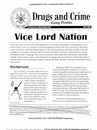 The almighty vice lord nation (vice lords for short, abbreviated avln) is the second largest and one of the oldest street, and prison gangs in chicago, illinois. Vice Pdf Gang Illegal Drug Trade