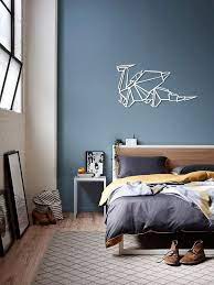 Metal Wall Art Dragon Geometric Wall Art Origami Home Decor Metal Wall Decor Wall Hanging Decor Housewarming Gift Farmhouse Decor Small Bedroom Colours Bedroom Diy Home Decor Bedroom