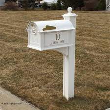 Mounts on your own lawn post. Whitehall Balmoral Mailbox Package