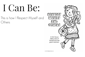 Foster a respectful learning environment and encourage respect with this zen respect letter & coloring packet. Girl Scout Coloring Pages Respect