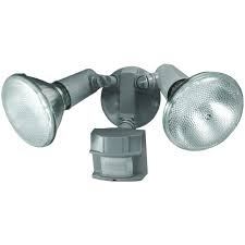 Best outdoor motion sensor lighting. Heath Zenith 150 Degree Grey Par Motion Sensing Security Light Hz 5411 Gr The Home Depot