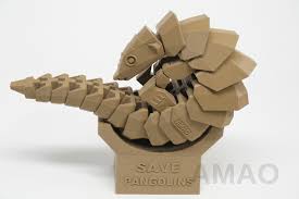 3d Printable Pangolin Set To Raise Awareness Of This Endangered Creature 3dprint Com The Voice Of 3d Printing Additive Manufacturing Pangolin Paper Quilling Designs Jewelry Form
