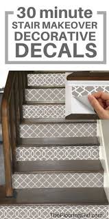 12 Stunning Examples Of Decorative Stair Riser Decals The Flooring Girl Stair Riser Vinyl Stair Riser Decals Easy Home Decor