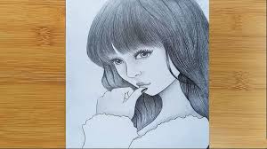 Add a comment | highly active question. How To Draw A Girl With Pencil Sketch Step By Step Youtube