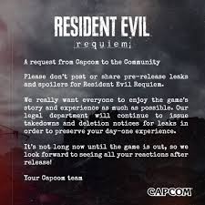 Capcom Acts on Resident Evil Requiem Gameplay Leaks, Asks Community for Help