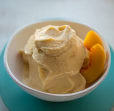 120 calories, 1.5 g fat (0.5 g saturated fat), 55 mg sodium, 19 g carbs (3 g fiber, 9 g sugar, 7 g sugar alcohol), 10 g protein; Healthy Happy Life Vegan Recipes By Kathy Patalsky Best Vegan Blog Peach Banana Ice Cream Banana Ice Cream Peach Banana